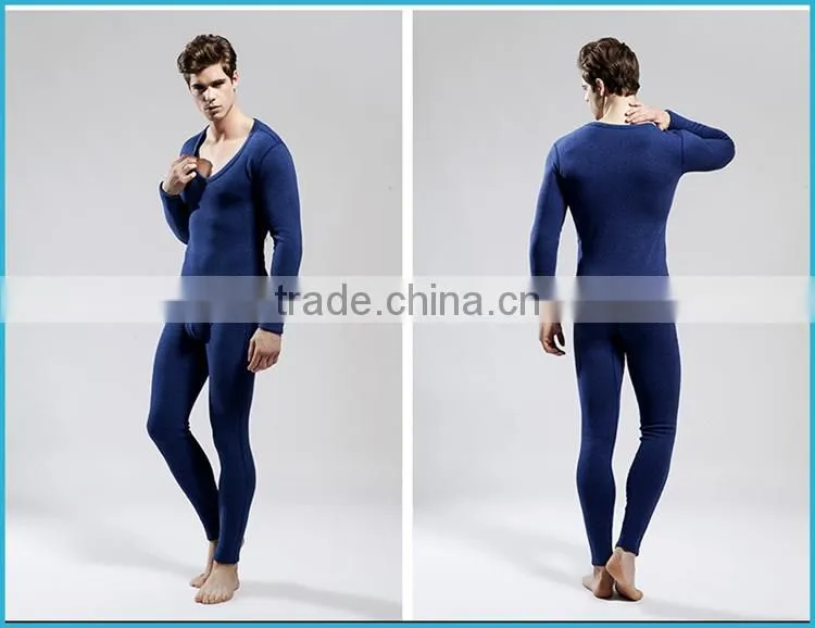Lower V-Neck Winter Heated Thermal Underwear Polartec Fleece Polypropylene Young Men Baselayer Underwear