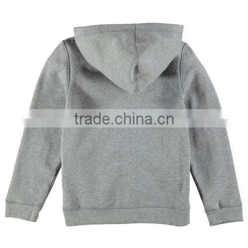 OEM full zip plain hoodie junior boys, wholesale children clothing overseas