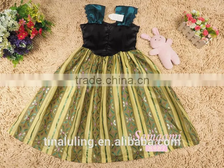 new fashion baby girls party wear dress kids party wear dress girls rainbow flower dress