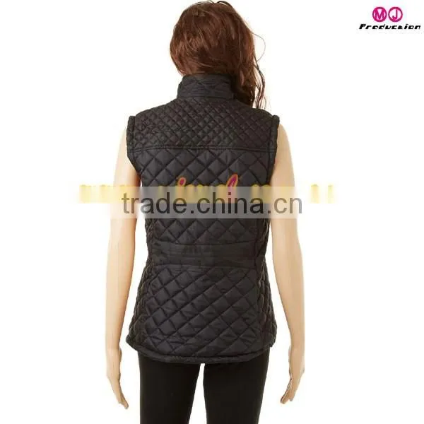 LOWER MOQ cosy quilted preppy vests