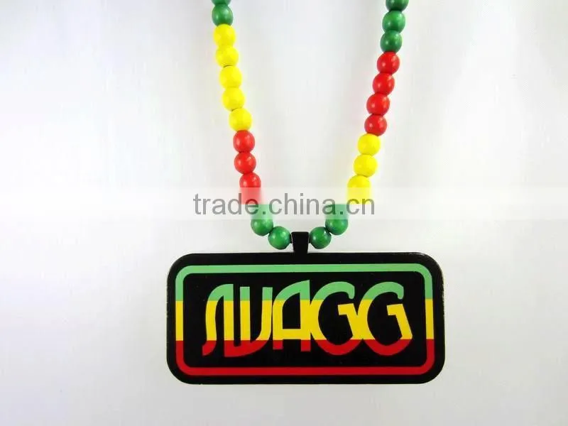 Fashion Acrylic Wood Ceramic Necklace