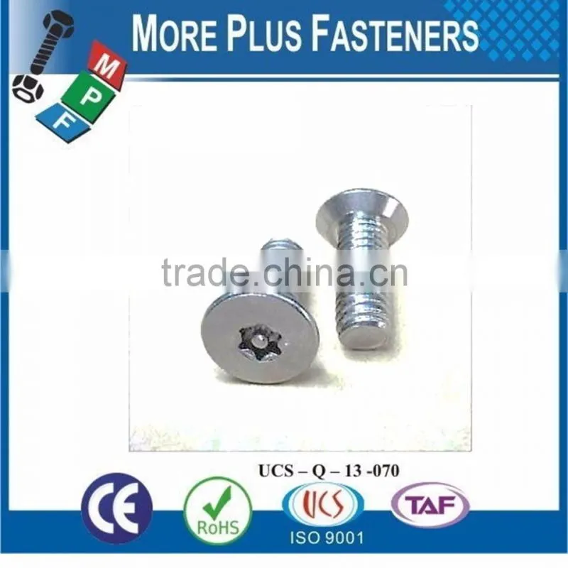Made in Taiwan Tamper Proof Security Screw