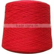 polyester spun yarn in raw white and dyed from 8s to 40s/1