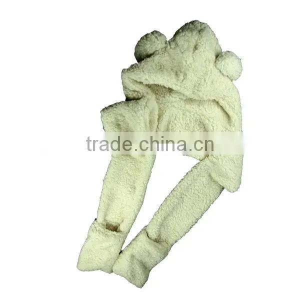 Polar Fleece Kids Animal Hat One Set Lovely winter hat