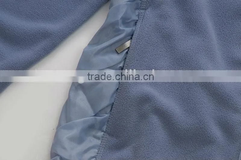 Ladies fashion Polar micro fleece Jacket with wrinkle effect