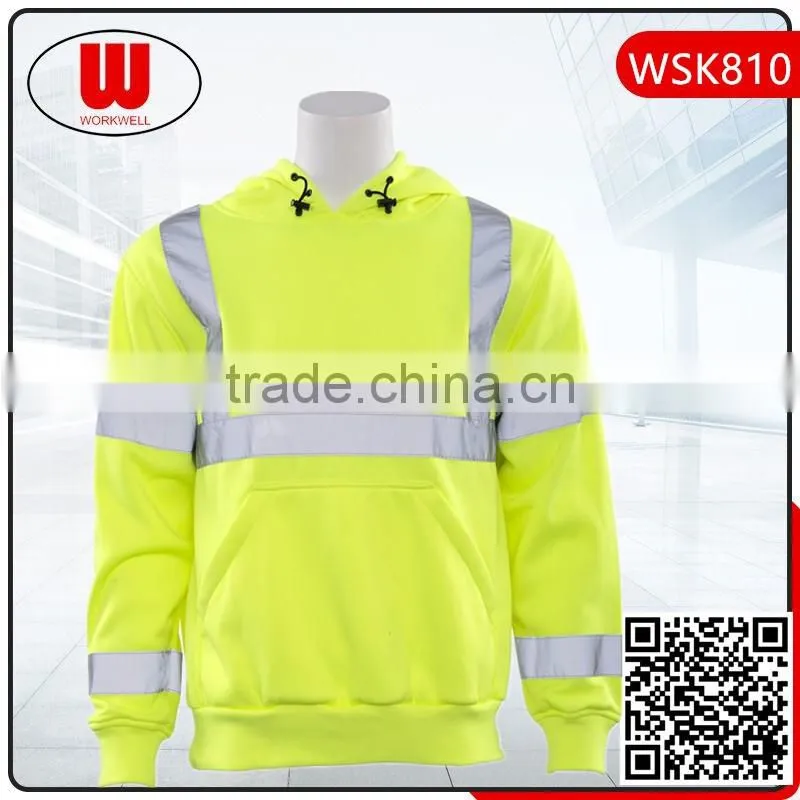 Wholesale reflective safety pullover hoody