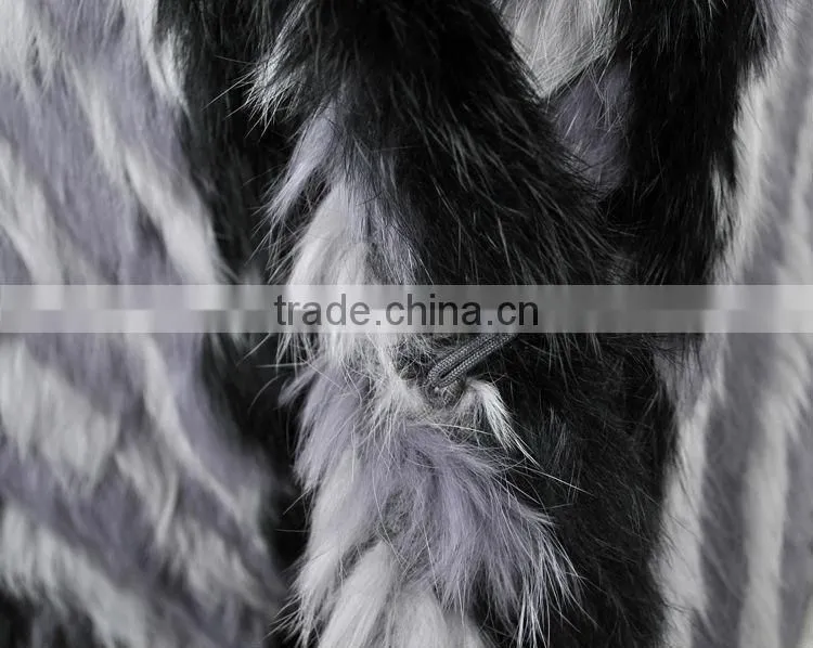 China Factory Wholesale YR570 Wholesale and Retail China Supply Hand Knit Rabbit Fur Wear Vests