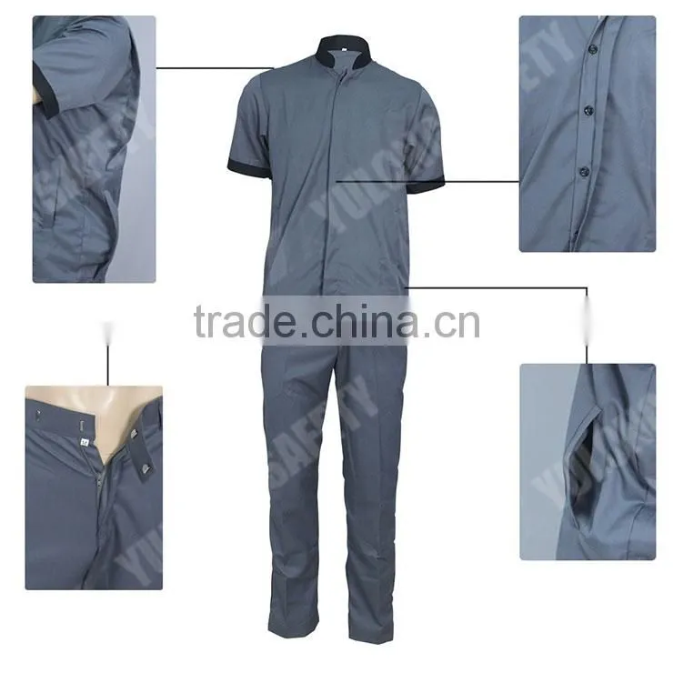 Hot Sale EN11612 Durable Flame Retardant Short Sleeve Coverall