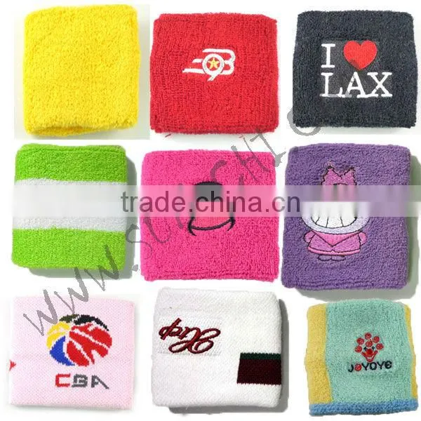 sport wrist band , cotton sport elastic wrist band
