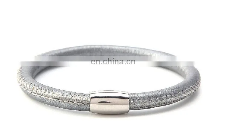 Wholesale Beaded Leather Bracelet Brown Leather Watch Bracelet For Women