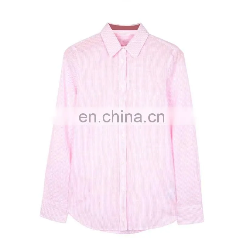 pink design wholesale office wear ladies formal shirt
