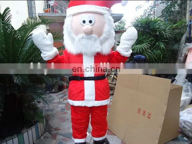 "Smile" Christmas cartoon adult walking costume, plus size santa claus costume