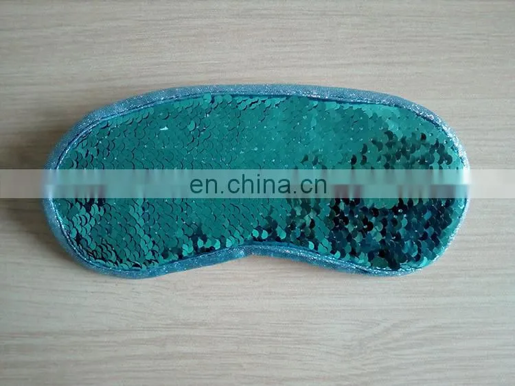 Professional Customized Sequin Decoration Soft Plush Eye Msk