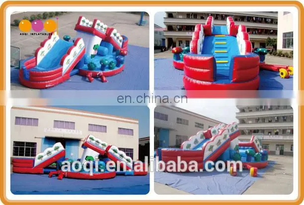 AOQI Movable Bridge fun city / inflatable fun city for commercial use