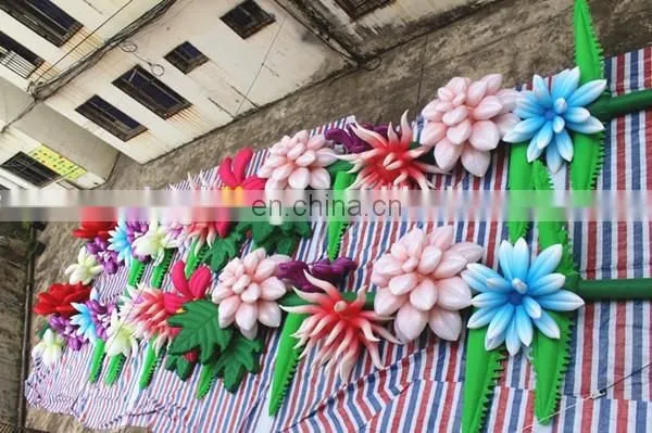 2017 12m long inflatable flower chain for fasion show