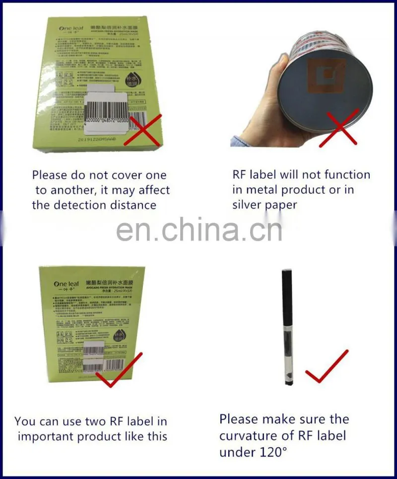 Own factory eas rf label, Anti-theft eas label, eas 8.2mhz soft label