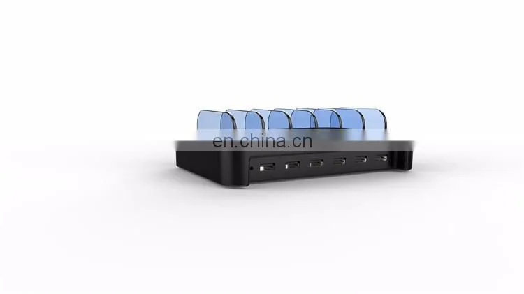 2017 Amazon hotselling new style 6 ports usb charging station phone charging station phone stand