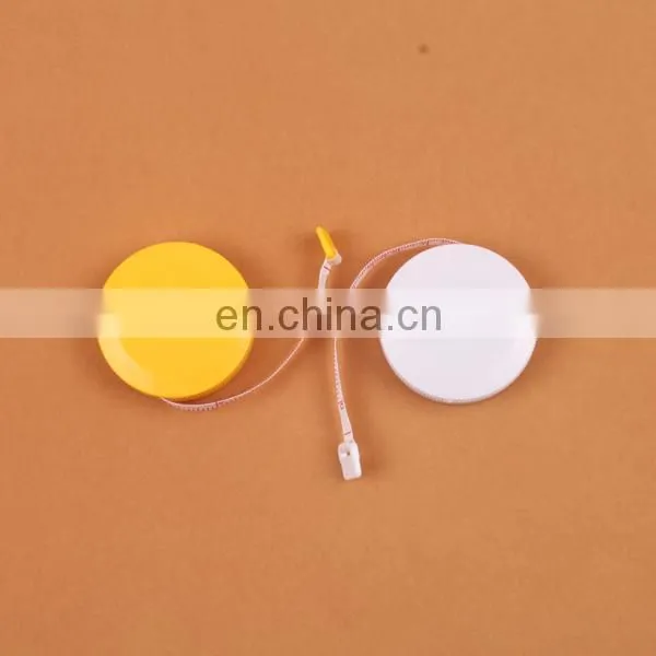 2016 most popular custom printed tape measure Mini Plastic Round Tape Ruler Measurements