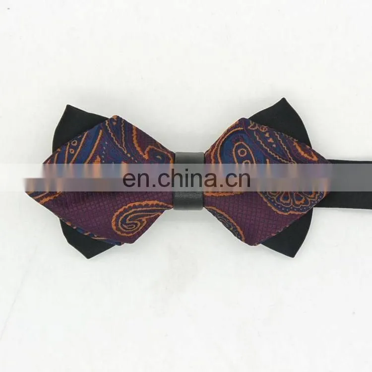 Nice Paisley Popular Silk Jacquard Woven Bow Tie