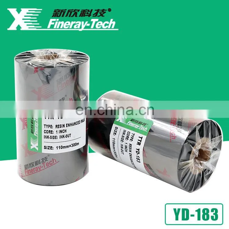 Thermal Transfer ribbon for print barcode ribbon 110mm*90m with 1/2 Inch core