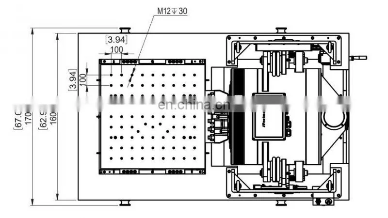 High Frequency Electro-dynamic 3 Axis Vibration Table Test Machine