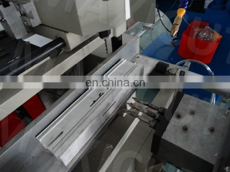 Colombia manual triple drill copy routing machine for pvc aluminium window door