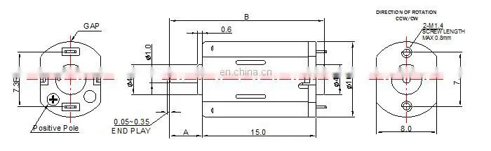 10mm 3.0V micro dc motor FF-M20