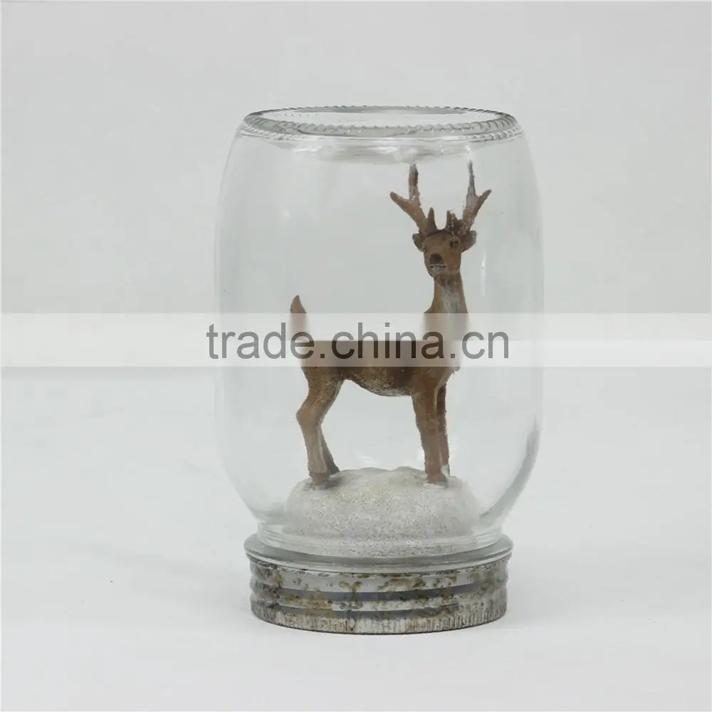 Reindeer Ceramic Decoration,Animal Glass Decoration,Handstand Glass Decoration
