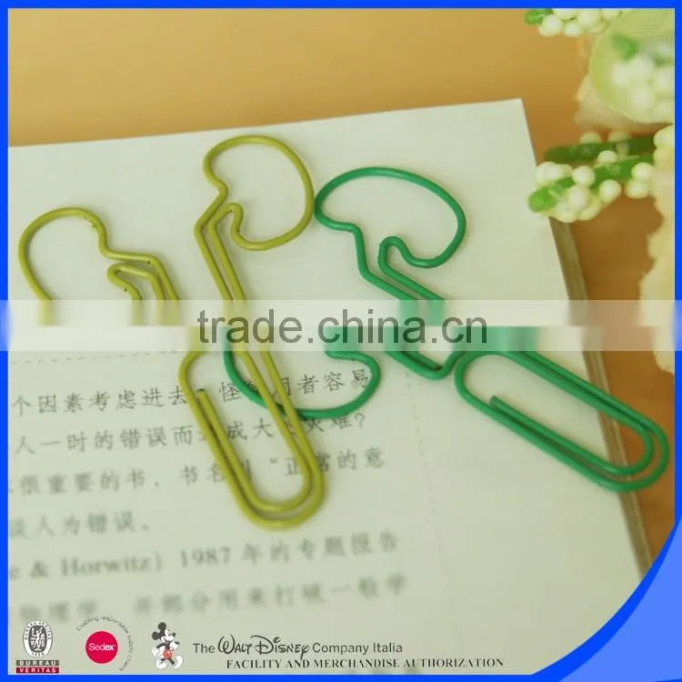 Head shape paper clip custom organ metal clip
