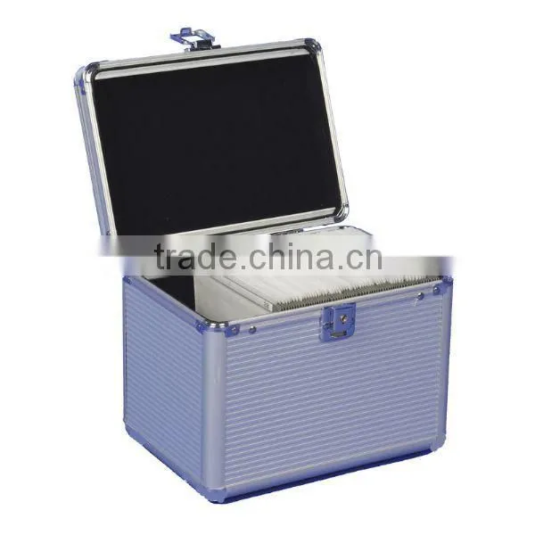 aluminum frame waterproof shell cd presentation cases with cd bag inside
