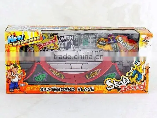 Cheap Combined Toy Finger Skate Skateboard With Ramp