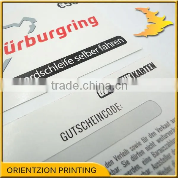 China Scratch Off Cards Printing Factory