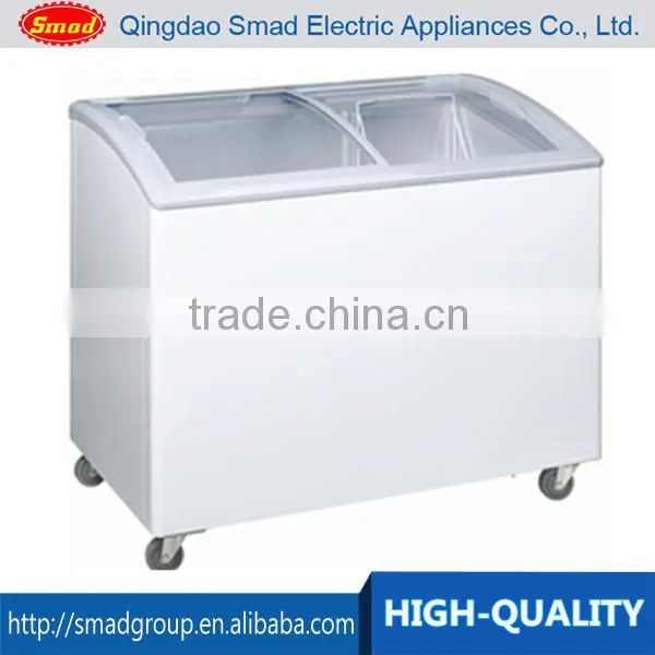 curved slide glass door freezer curved freezer for ice cream
