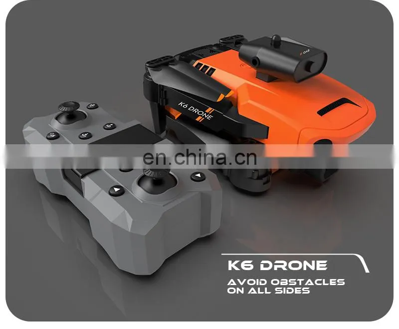 K6 Mini Drone 4K Dual Camera Wifi FPV Four Sides Infrared Obstacle Avoidance Foldable Quadcopter Gifts
