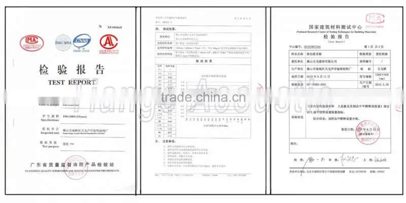 Glass wool fabric acoustic wall panel