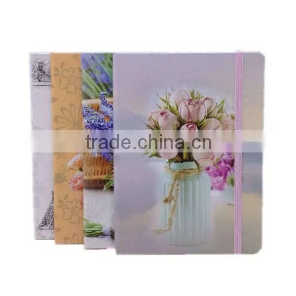 Cloth material notepad with color printed edge