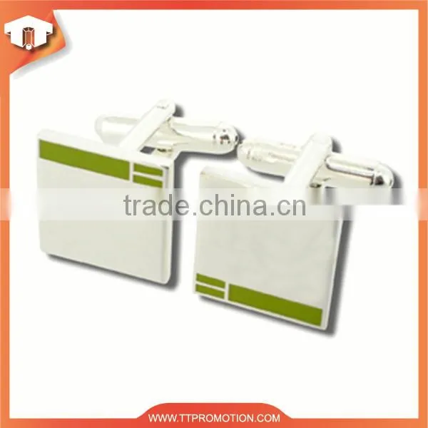 Promotion custom stainless steel cufflink blanks