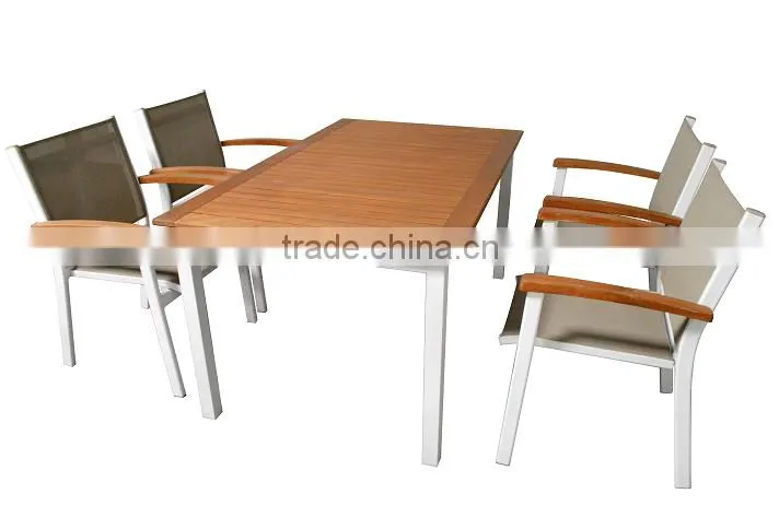 All Weather Cheap Garden Furniture Outdoor Table and Chair WPC Dining Set