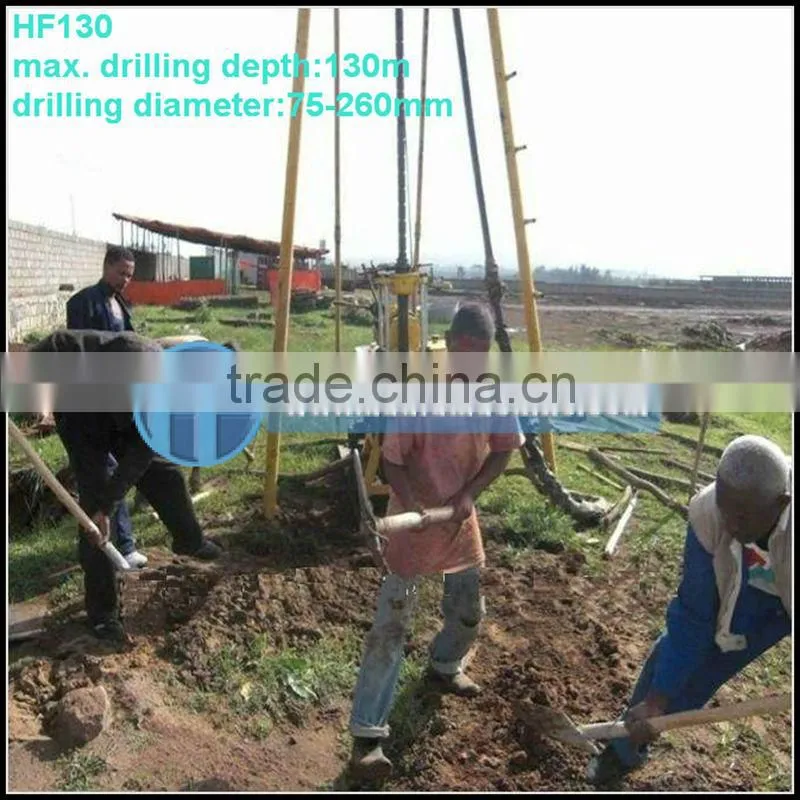 Your good helper! trailer type HF130 water well drill rigs for sale