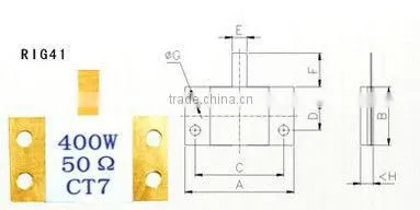 Large power resistor RIG41 Ceramic Resistor