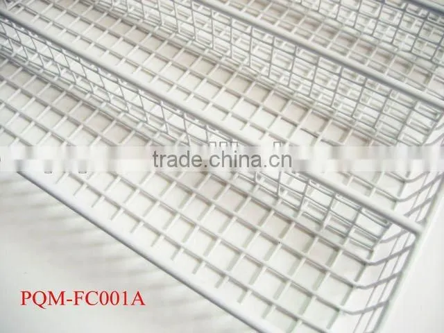 Plastic white metal PVC coating flatware caddy 001A