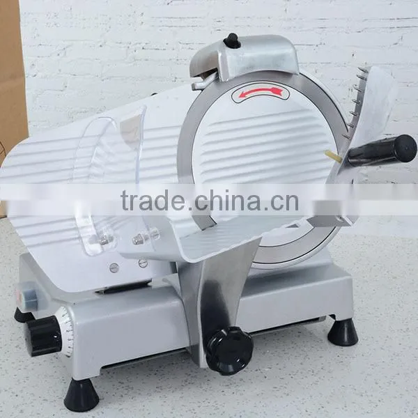 Manufacture Hotel Commercial Electric Semi Automatic Industrial Frozen Meat Slicer 10inch blade dia. 250mm