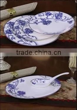 56 pcs ceramic dinner plate set