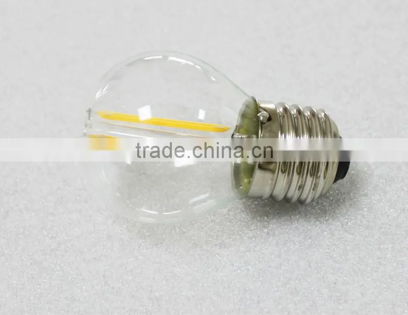 High brightness LED E14 E27 2W G45 360 degree LED Filament Bulb