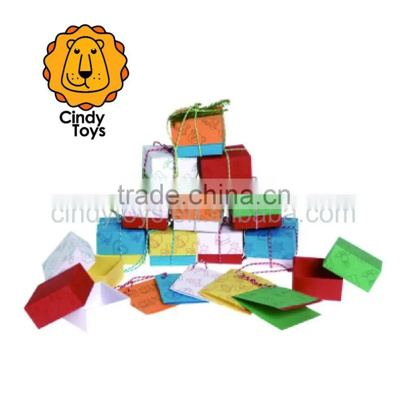Wooden Mini Rubber Stamps Christmas 16 pcs for Christmas