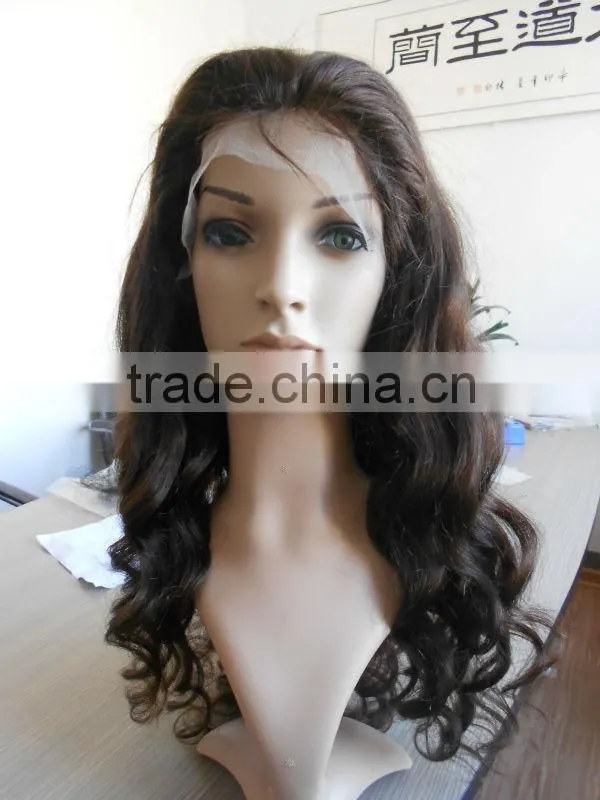 fashionable silk top curly full lace wig wholesale price with large stock for fast delivery