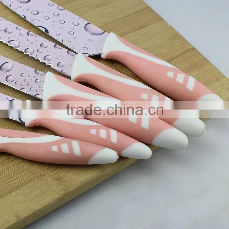 Fashion Printing kitchen knife set
