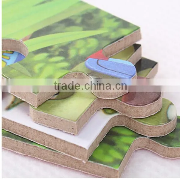 high quality custom printing wooden sublimation blank jigsaw puzzle