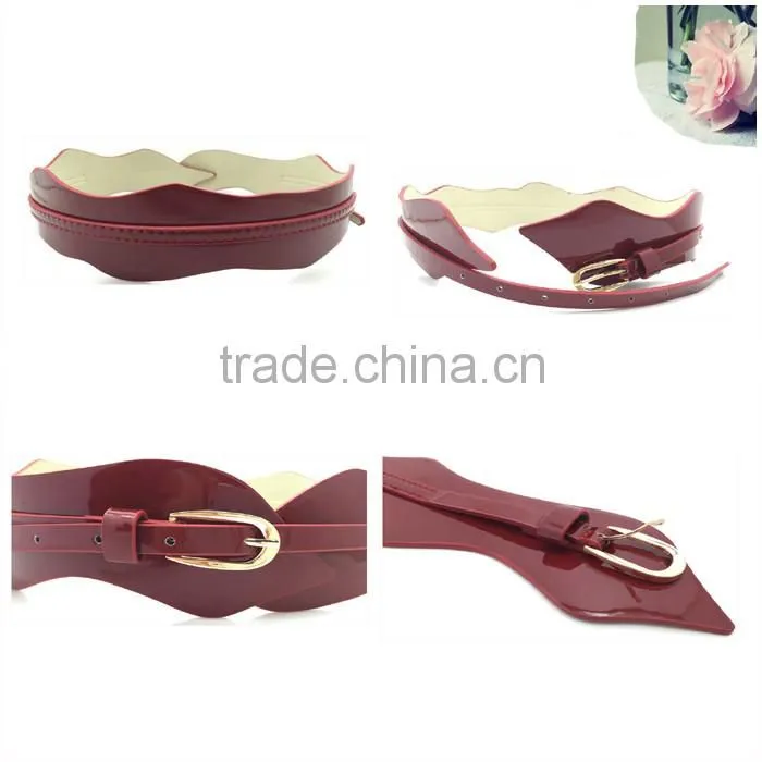 Europe Fashion Casual Lady's Decoration Belt Wide Slim Leather Belt