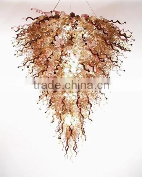Large Murano Blown Glass Pendant Light, Chihuly Glass Chandelier